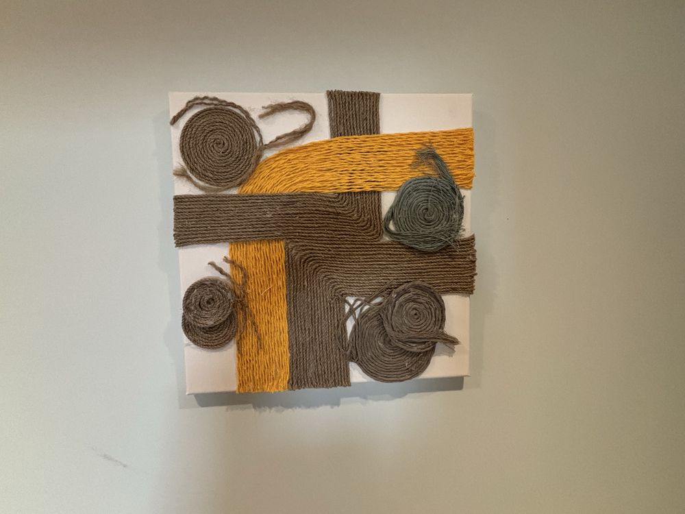 Quadro em Macrame Circulo da vida