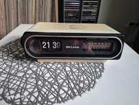 Zegar klapkowy radio budzik De Luxe
