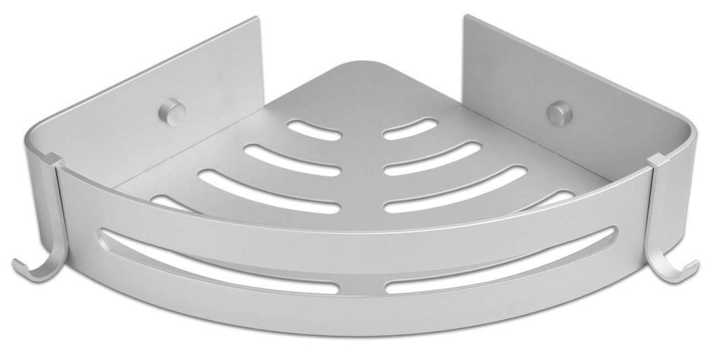 półka adena srebrny mat do łazienki pod prysznic