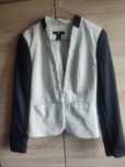 Marynarka H&M szary melanż czarna rozmiar XS / 34