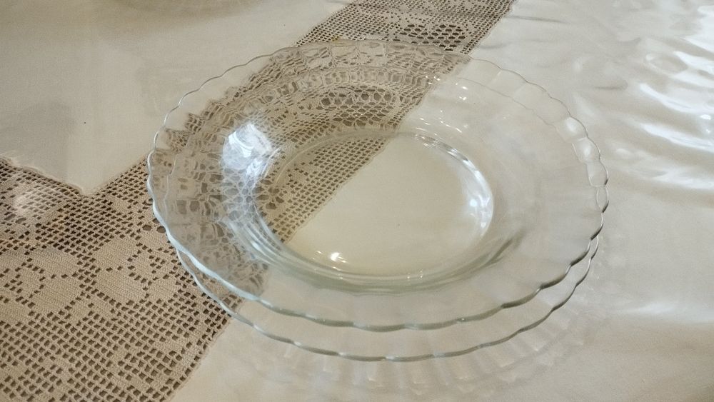 Conjunto de Pratos pirex rasos e sopa
