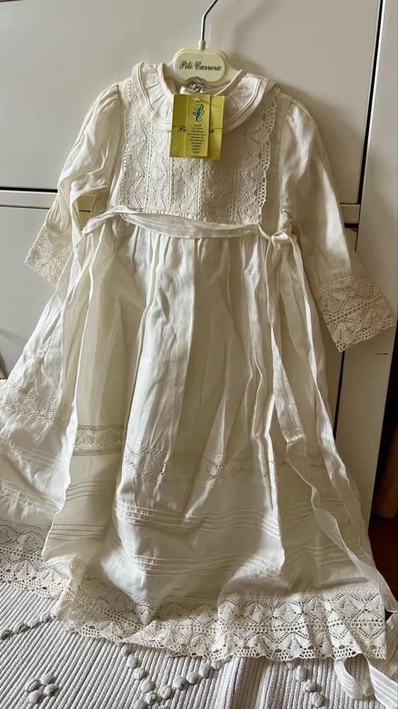Vestido de batizado bebe 6 meses da Pili Carrera