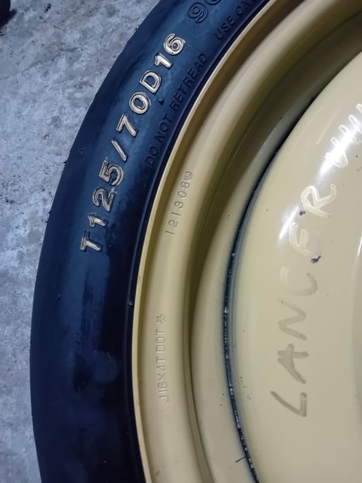 Koło dojazdowe zapasowe mitsubishi lancer sportback VIII 09r