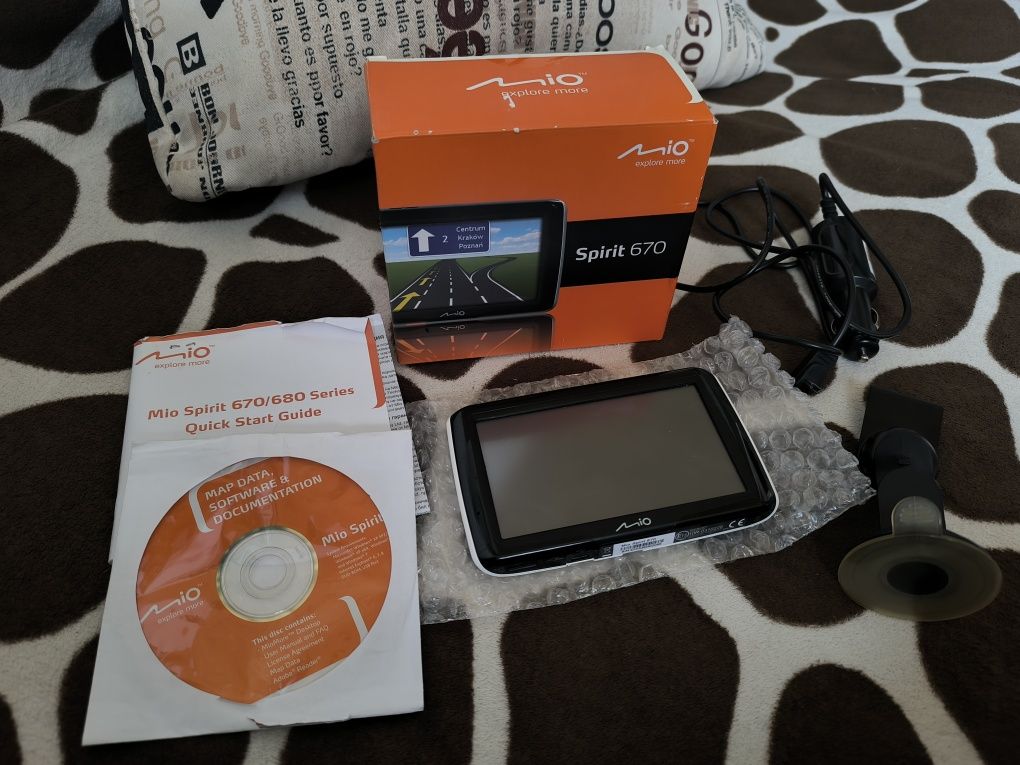 Nawigacja Mio Spirit 670 + dodatkowe mapy karta 8Gb