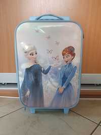 Dziewczęca walizka na kółkach Elsa i Anna