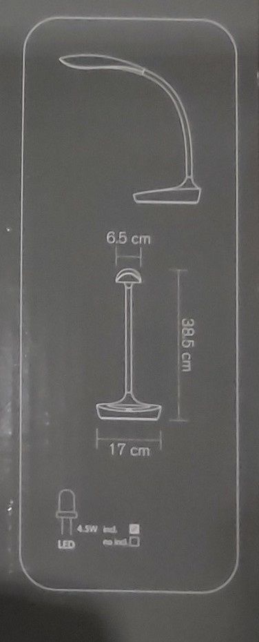 LED na biurko z ładowarką USB