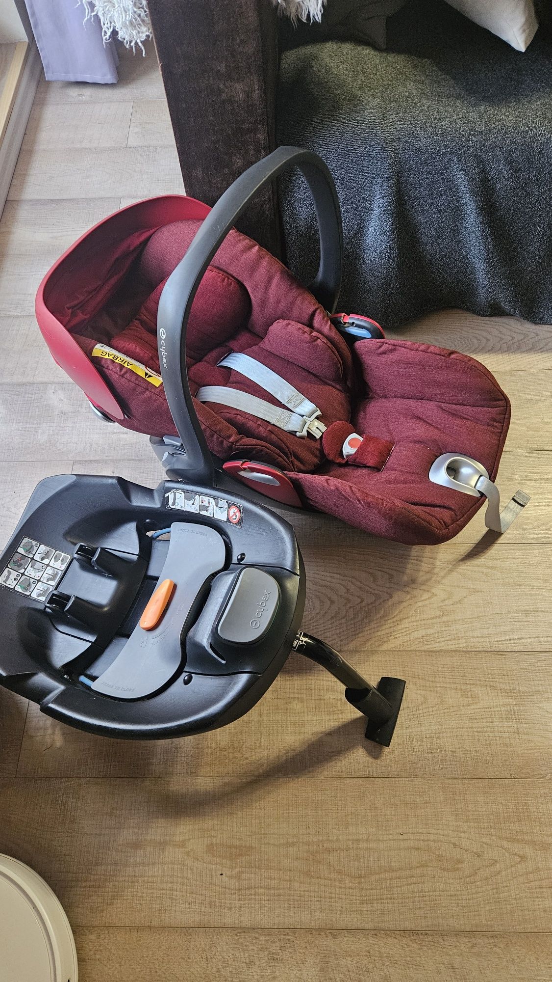 Fotelik cybex + baza isofix