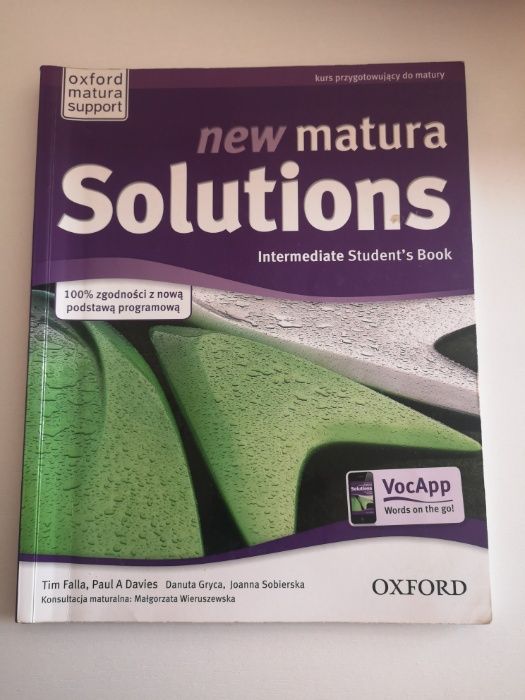 New matura Solutions Intermediate Student's book