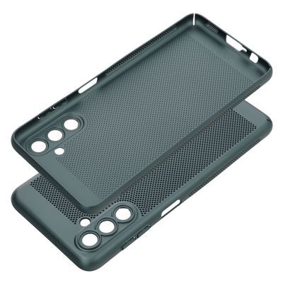 Etui Oddychające Samsung A13 5G / A04S Zielony + Szkło 9H