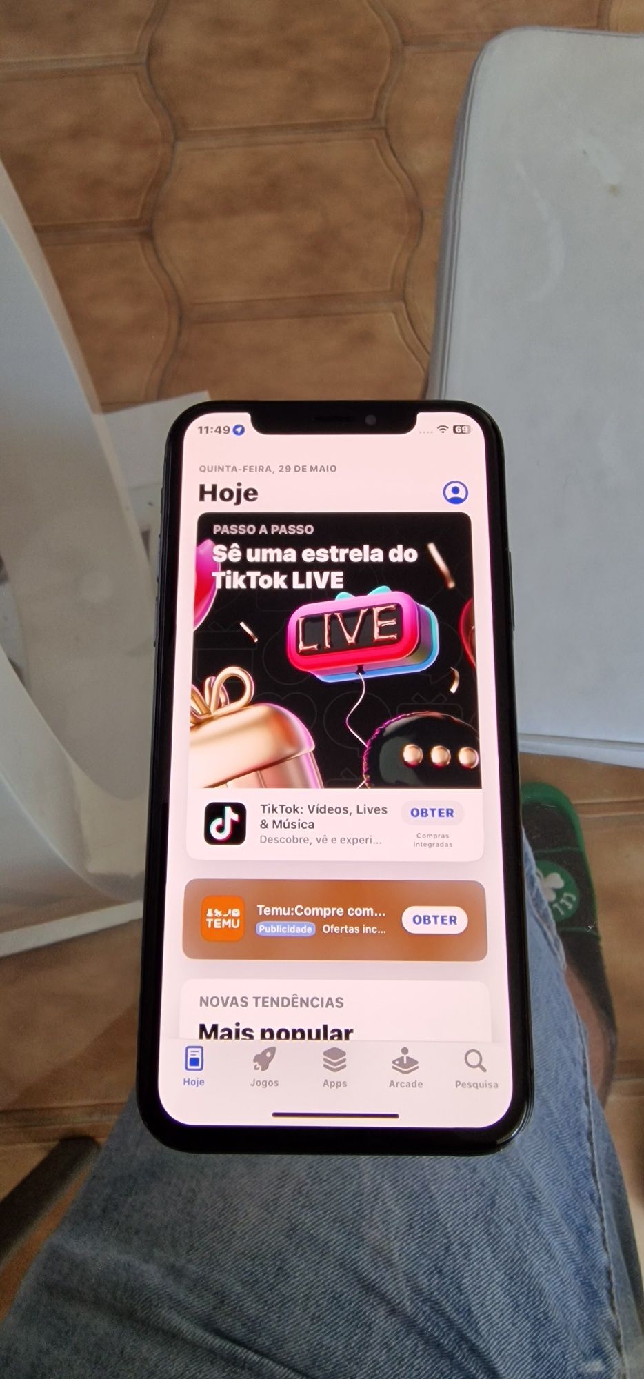 Iphone X 256gb tampa danificada