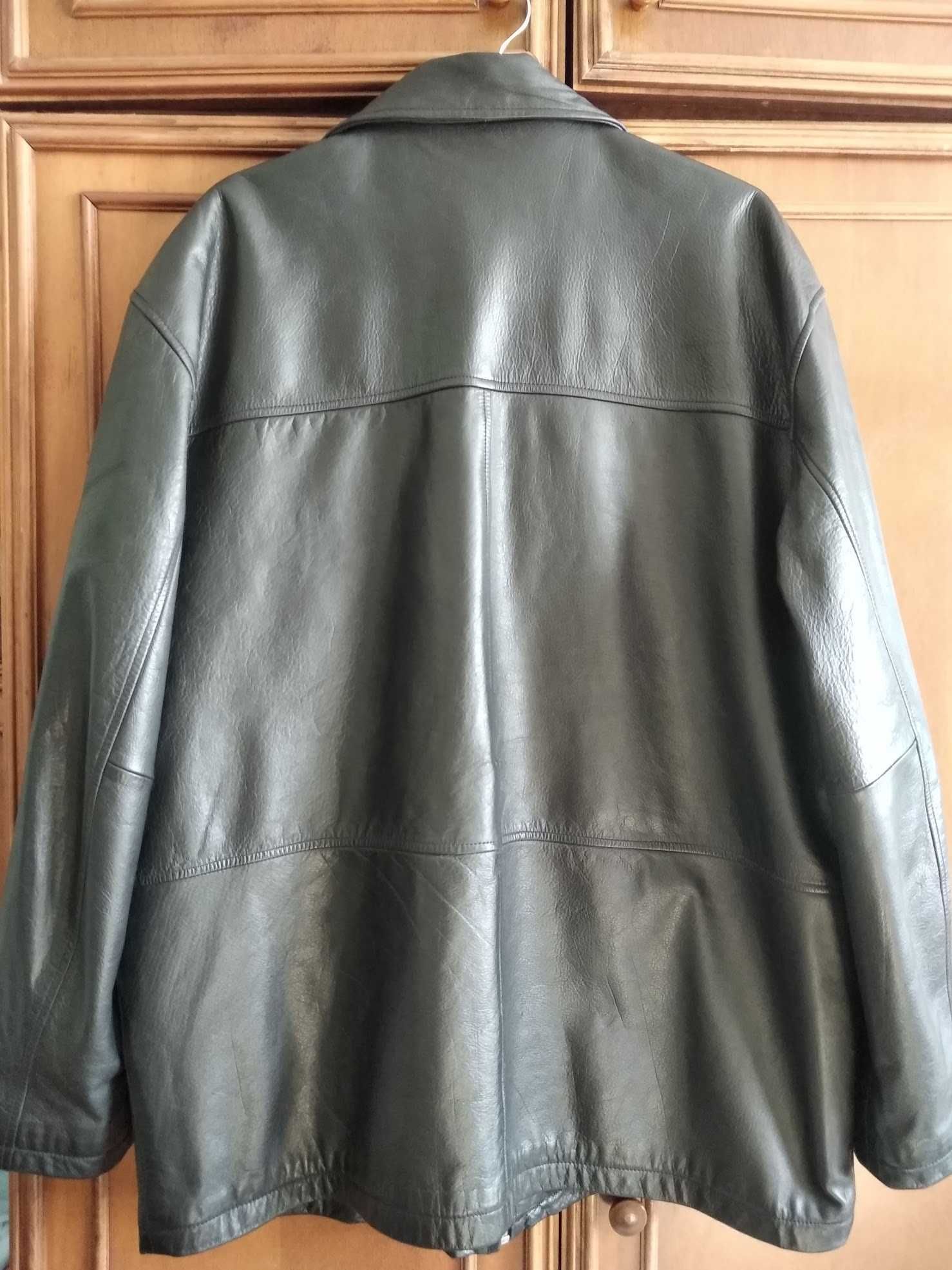 Кожаные мужские куртки, MDK, р. М, Cotton Belt, р.54