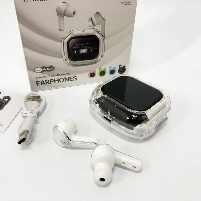 Бездротові навушники TWS з LED дисплеєм