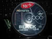 187 CDs de edição limitada Memorex, PRETOS, 17 caixas com 11