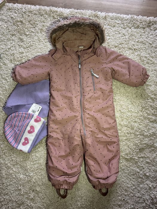 Зимовий комбінезон Hm 86 розмір 12-18 18-24, зимове взуття 14,7 см