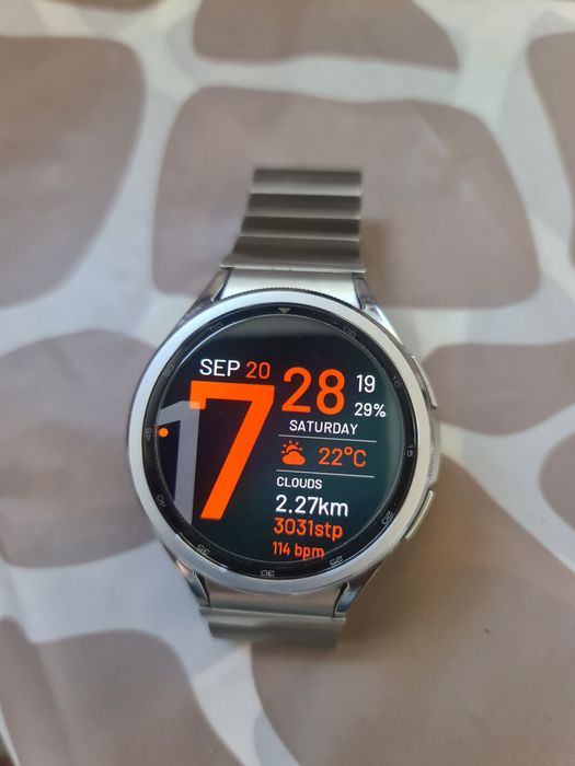Samsung Galaxy watch 6 classic 47 mn. Идеал. Титановий ріменець!