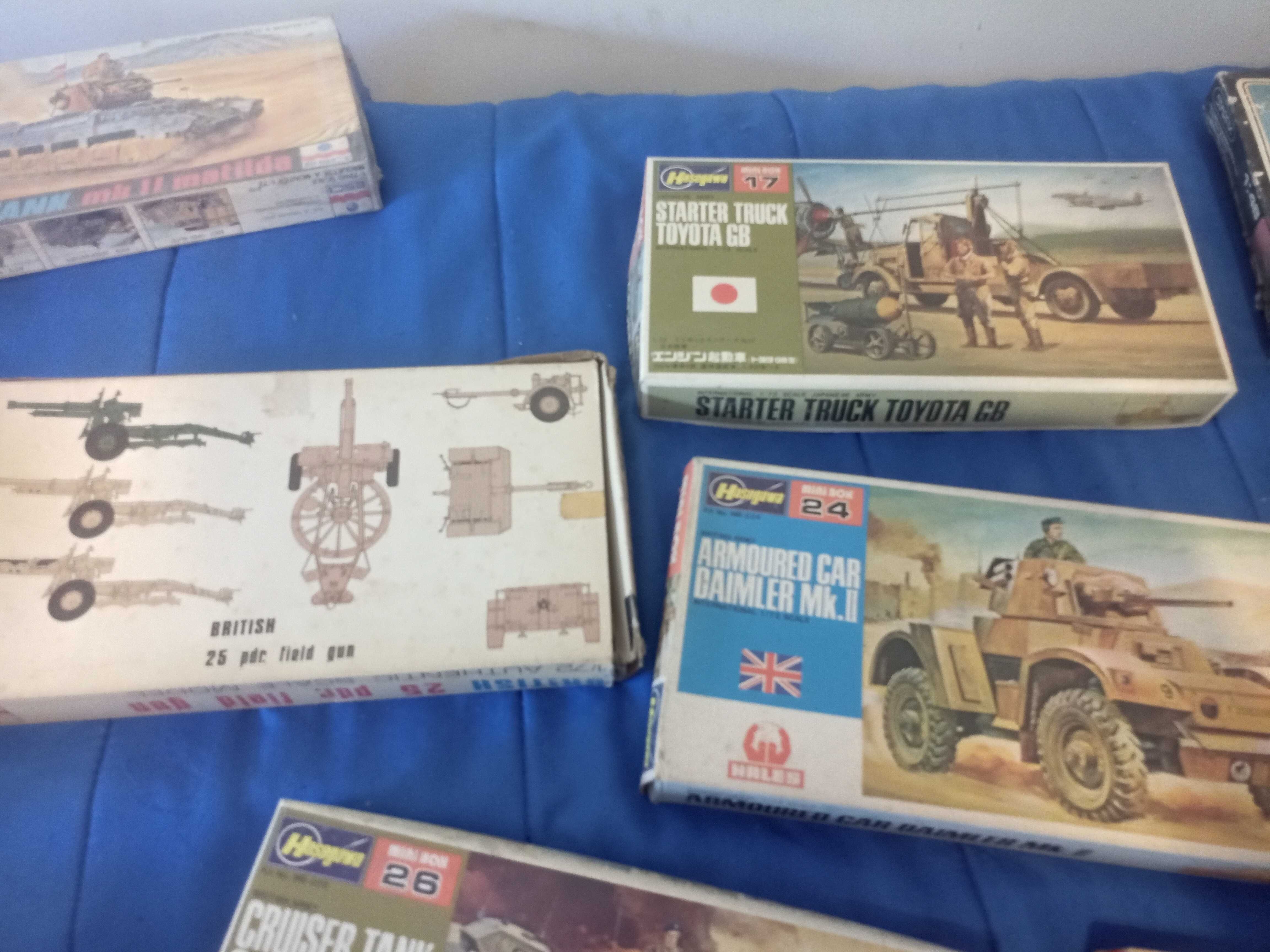 Coleção de Kits de Contrução de Tanques, Barco e Aviões