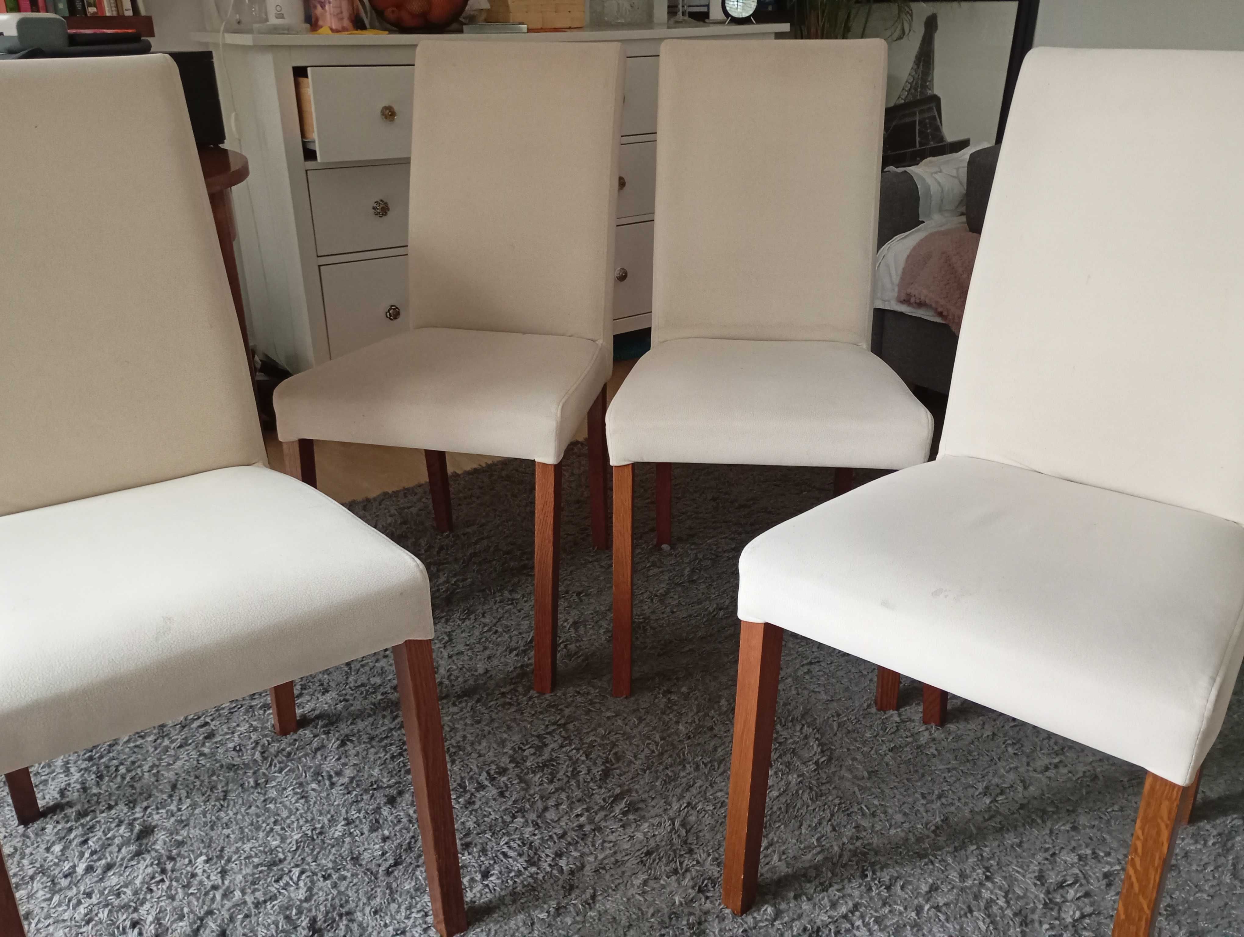 4 krzesła, bardzo eleganckie i solidne
