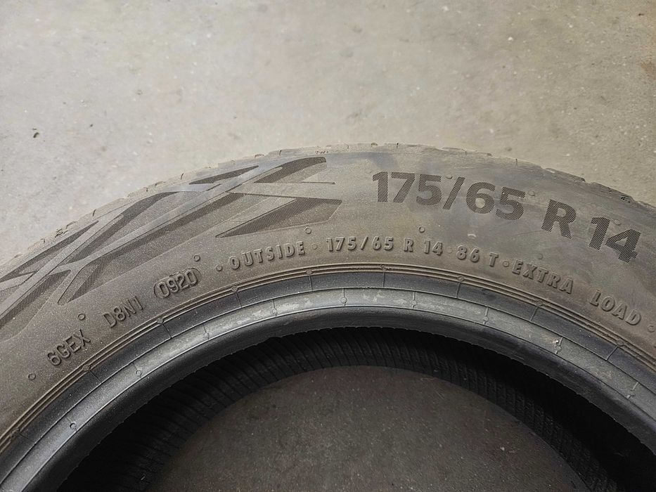 2 Szt 175/65 R14 86T Continental Eco Contact 6 XL - 2020r - 5,60mm