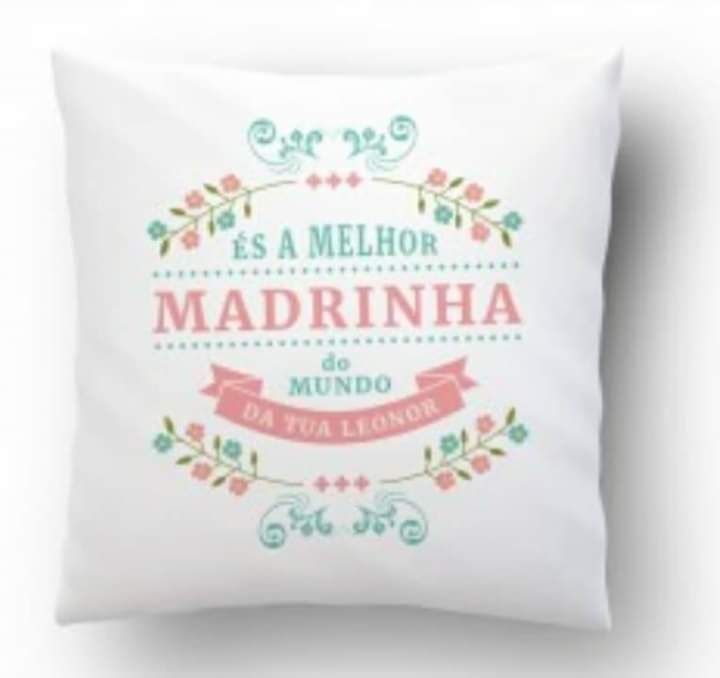 Almofada para dia dos padrinhos personalizadas