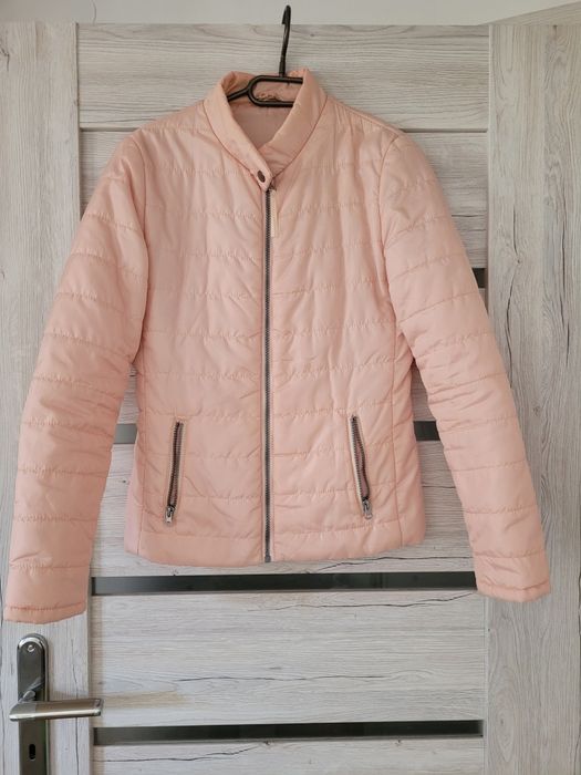 Kurtka damska pudrowy róż, rozmiar S/36,