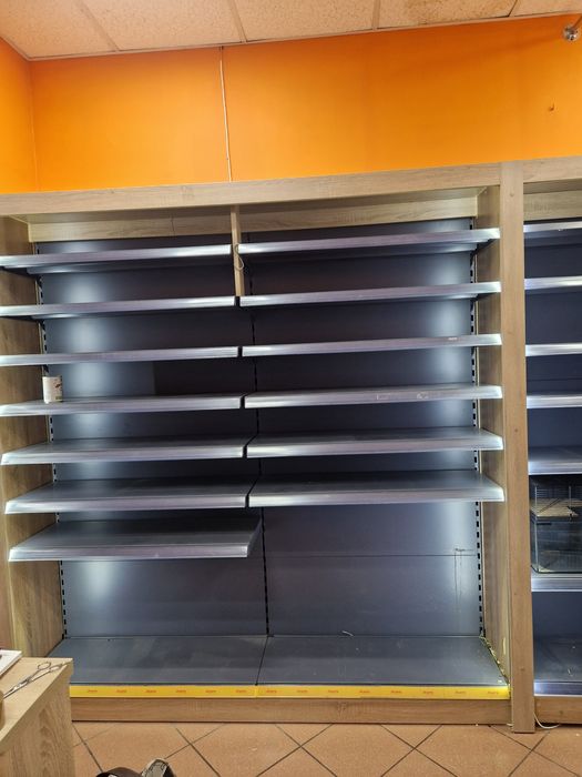 Regał metalowy modułowy składany lady regały sklepowe magazynowe meble