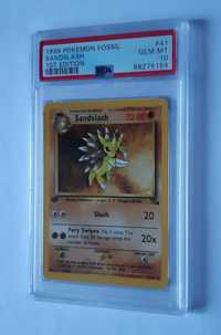 PSA 10 Pokemon Sandslash 1999 Fossil 41/62 1st edition Uncommon