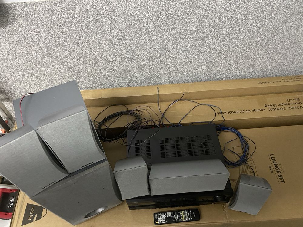 Kino Domowe 5.1 Amplituner Onkyo TX-SR506 zestaw Onkyo 5.1 Subwoofer