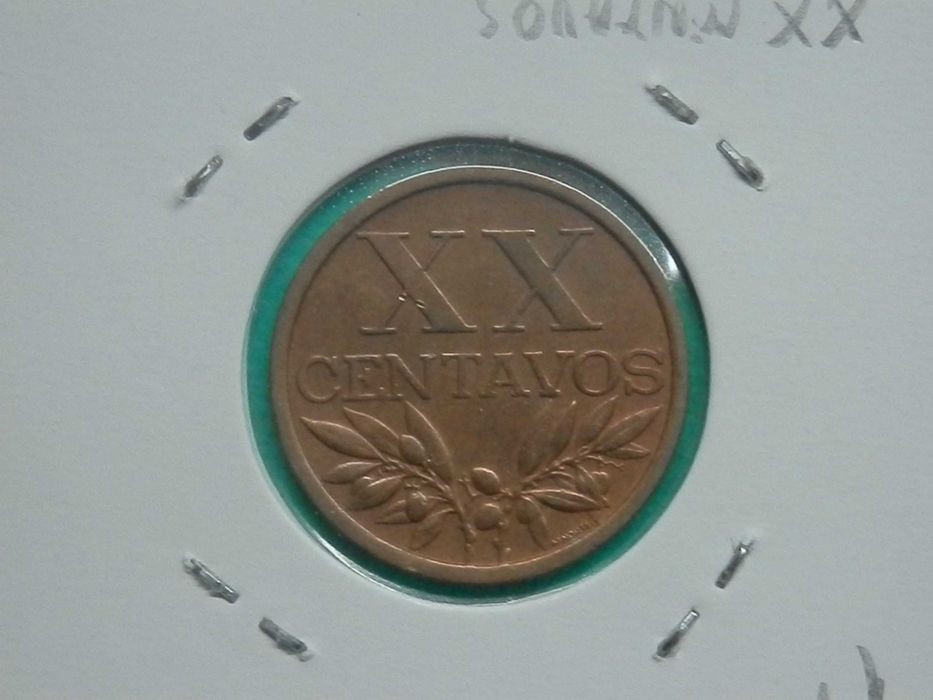 1204 - XX centavos 1968 bronze, por 0,20