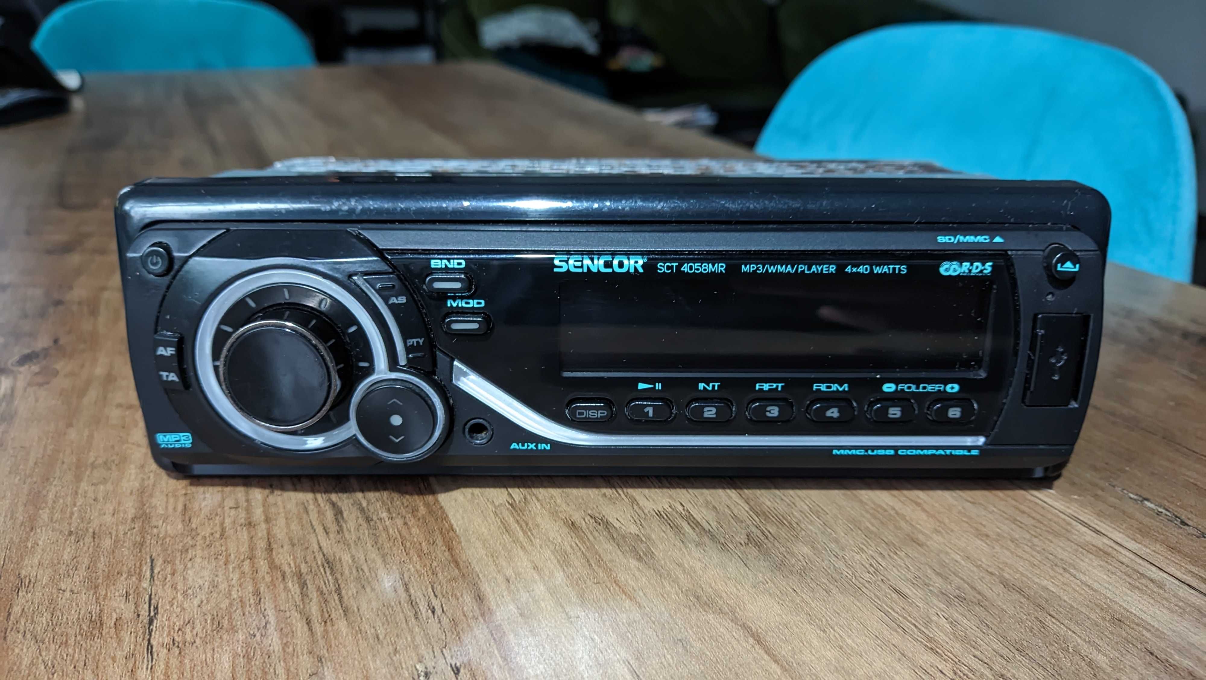 Radio samochodowe Sencor - USB/MMC/multicolor