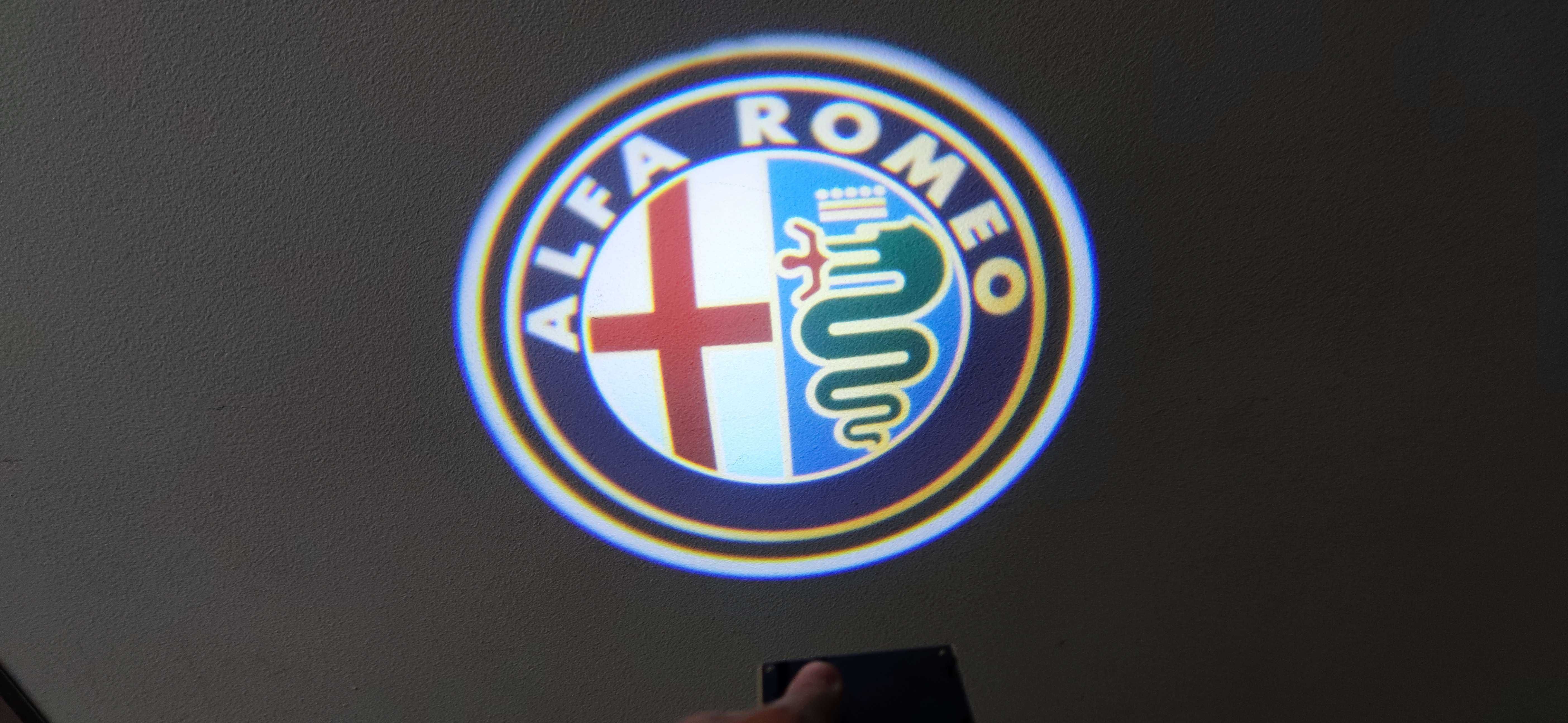 LED Logotipo ALFA ROMEO para porta – Projetor logotipo para carro