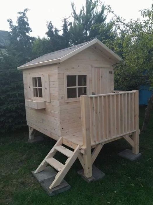 Drewniany domek SZYMON plac zbaw dla dzieci