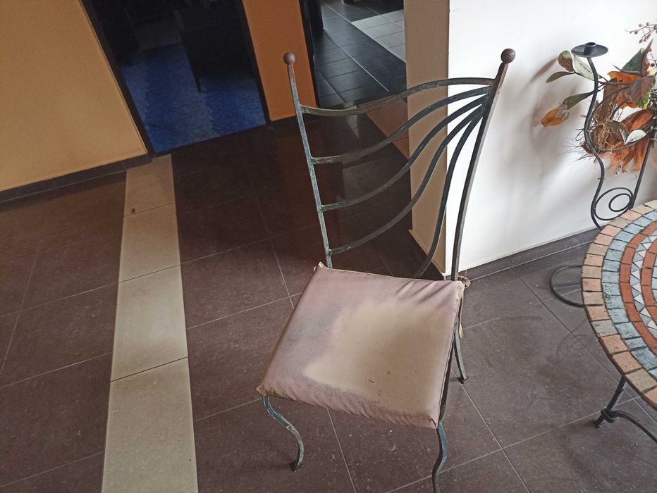 metaloplastyka ogrodowy komplet kawowy,krzesła,stolik,sofa,świecznik