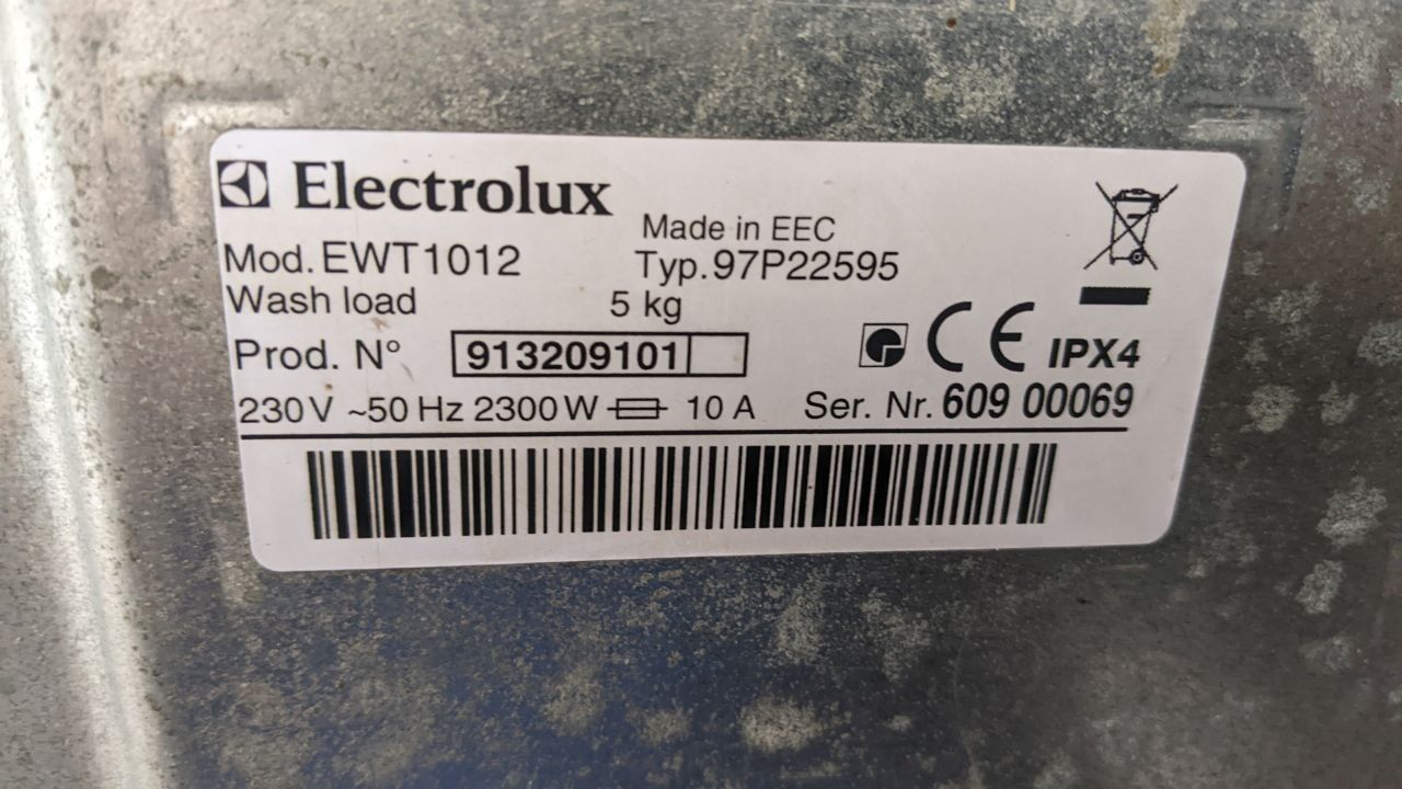 Пральна машина Electrolux EWT1012 (під відновлення)