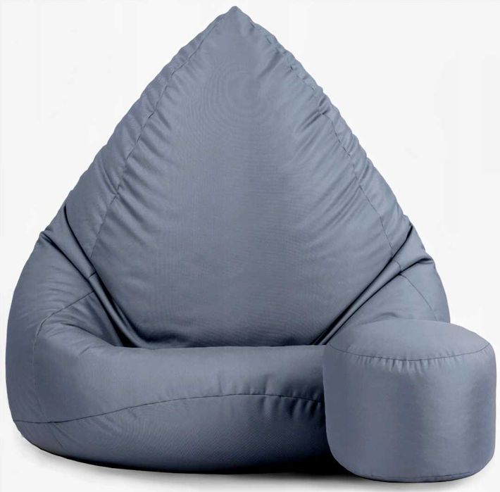 Pufa SAKO uzupełniona wkładem z pianki 2 sztuki z podnóżkiem stan BDB