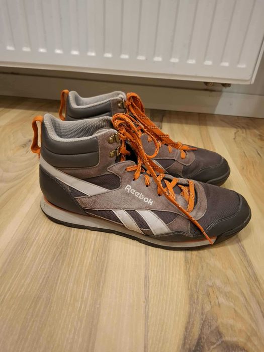 skórzane buty trekkingowe brązowe sneakersy Reebok Royal Hiker sport