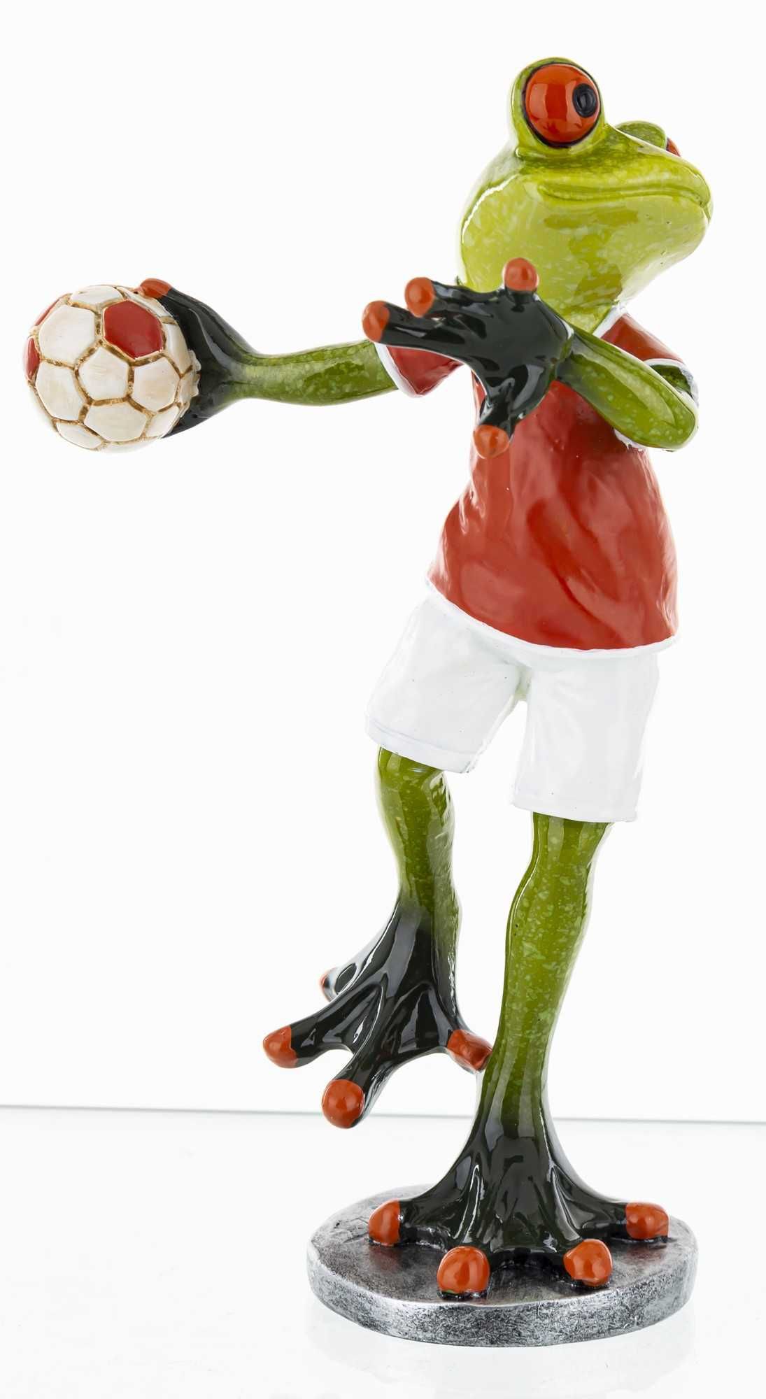 Figurka 17 cm Żaba sportowiec piłka ręczna
