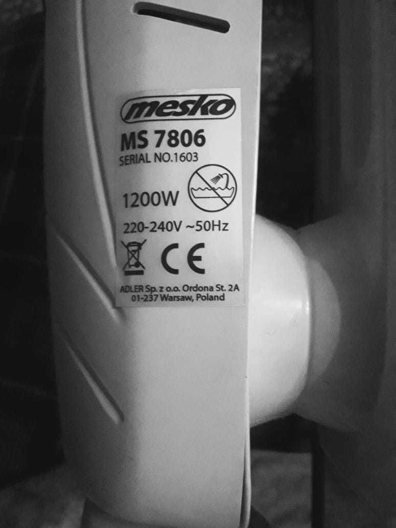 Продам обогреватель масляный Mesko MS-7806 б/у