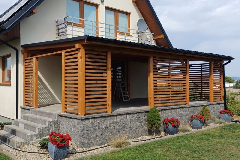 Zadaszenie tarasu taras altana altanka