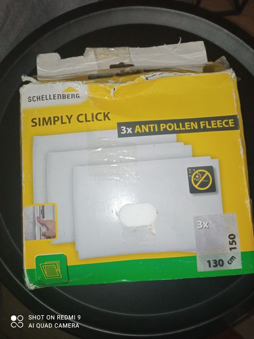 Simply Click filtr przeciwpyłowy włóknina chroniąca do okna