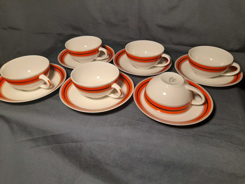 Chavenas de café Vista Alegre Art Déco