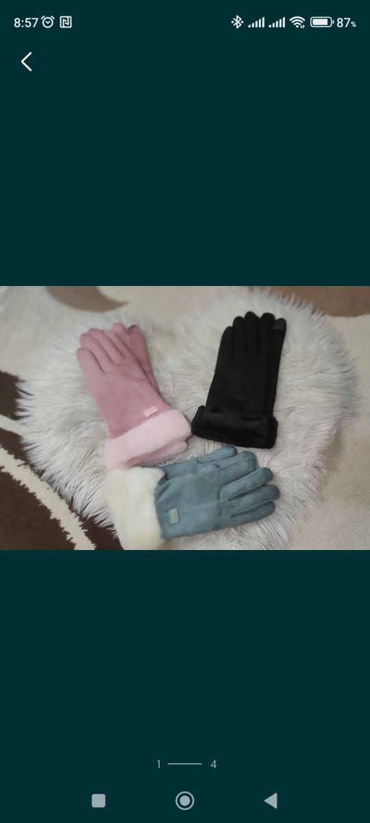 Новые рукавицы перчатки для девушек.