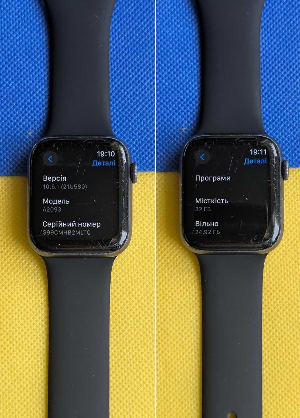 Apple Watch Series 5 44 мм США батарея 88% уцінка подряпини