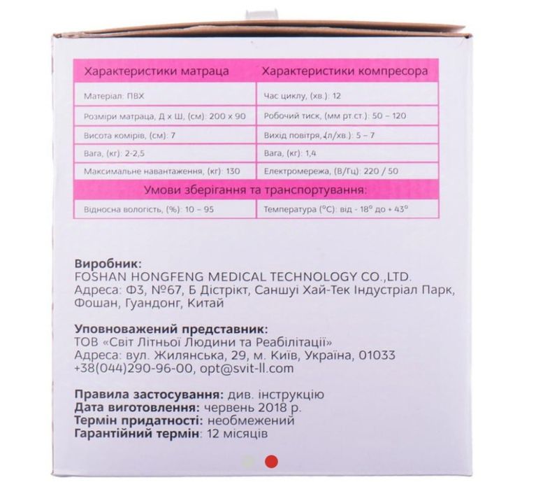 Матрац от пролежней для  больных лежачих