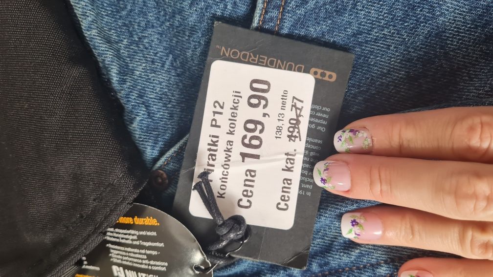 Spodnie jeansowe robocze W36 C54 solidne Nowe z metką Marka Dunderdon