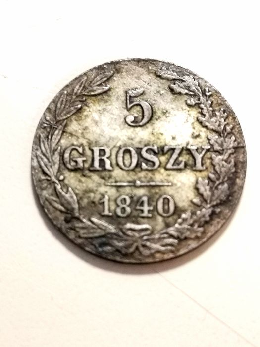 Moneta Królestwo Kongresowe 5 groszy 1840r