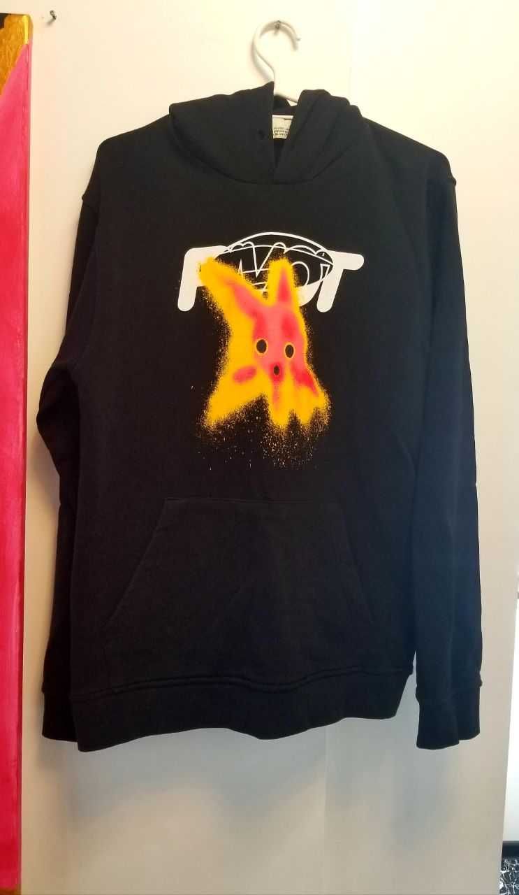 Off White slim fit Pivot fish hoodie