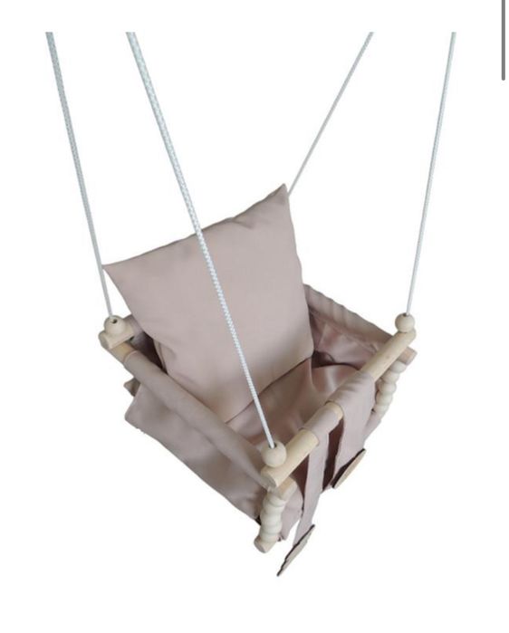 Гойдалка дитяча підвісна, качеля дитяча, деревʼяна, для дітей від 3