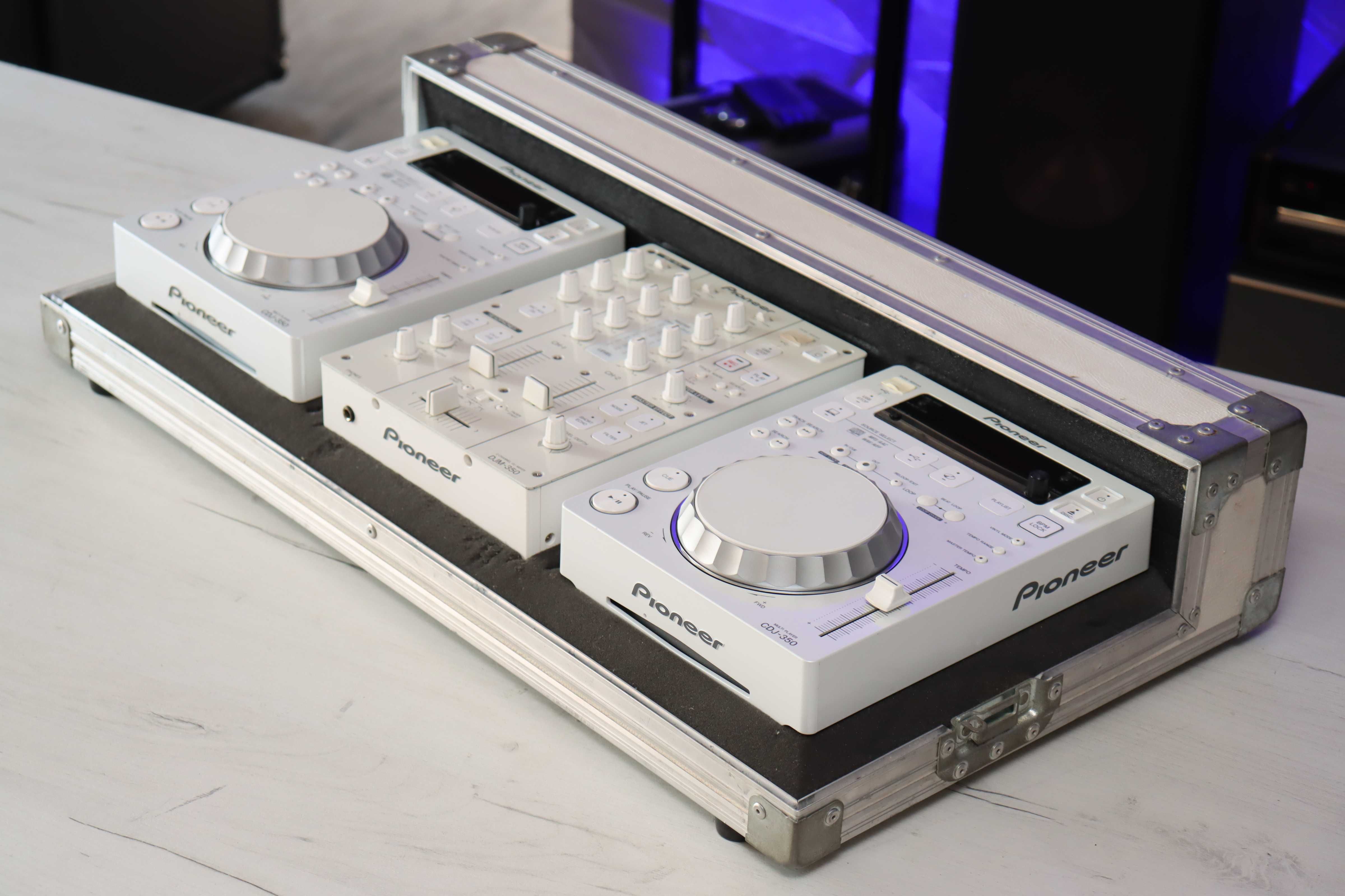 Pioneer DJ Zestaw CDJ 350 DJM 350 Case White Gwarancja