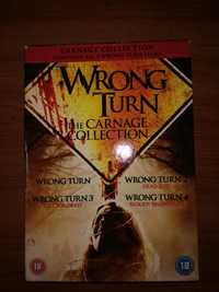 Colecção de filmes "Wrong Turn", em dvd (portes grátis)