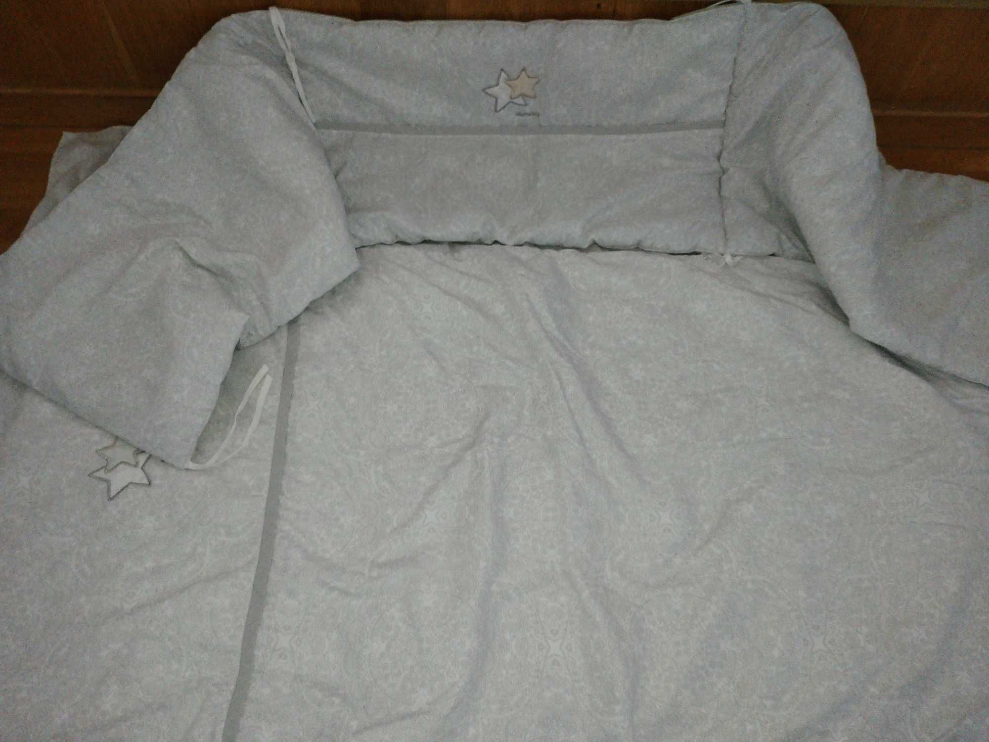 Conjunto de proteção e capa para berço Alondra